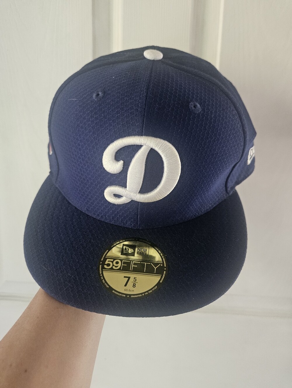 Mens New Era Fullback Fitted Hat Dodgers Baseball
